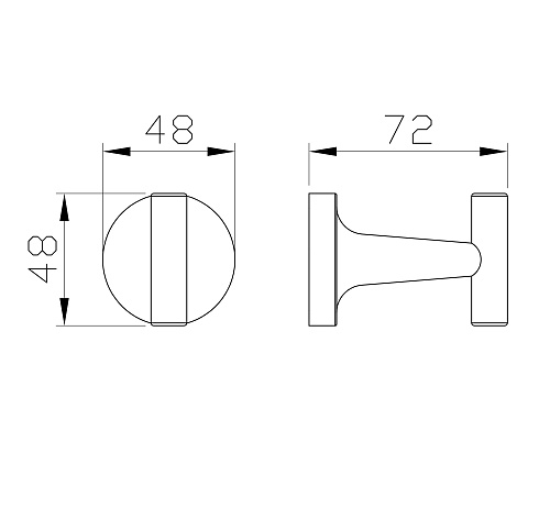 Крючок Wonzon & Woghand хром (WW-6515) Крючок Wonzon & Woghand хром (WW-6515)
