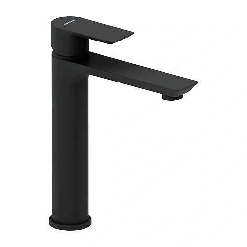 Смеситель для раковины Damixa Apollo 470250300 высокий, черный Смеситель для раковины Damixa Apollo 470250300 высокий, черный
