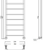 Полотенцесушитель водяной Aquanet Fiona 1200x500, с верхней полкой 00237020 Полотенцесушитель водяной Aquanet Fiona 1200x500, с верхней полкой 00237020