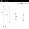 Душевой гарнитур WHITECROSS SET51MICROGM оружейная сталь Душевой гарнитур WHITECROSS SET51MICROGM оружейная сталь