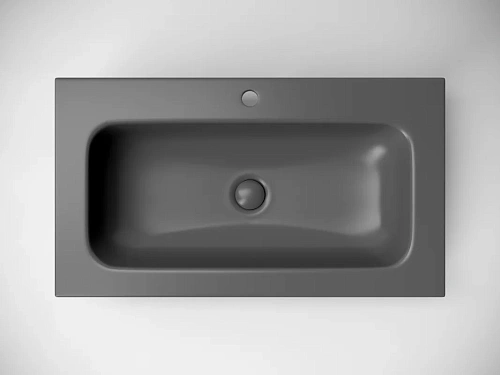 Раковина Ceramica Nova Grace CN7012MDH 810x457x137мм мебельная, темный антрацит матовый Раковина Ceramica Nova Grace CN7012MDH 810x457x137мм мебельная, темный антрацит матовый