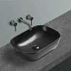 Раковина Vincea VBS-102MB, 455x325x135 керамическая, накладная, цвет черный матовый Раковина Vincea VBS-102MB, 455x325x135 керамическая, накладная, цвет черный матовый