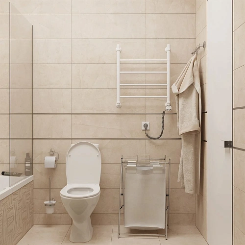 Полотенцесушитель электрический EWRIKA Сафо P 60х50 R, белый 465824 Полотенцесушитель электрический EWRIKA Сафо P 60х50 R, белый 465824