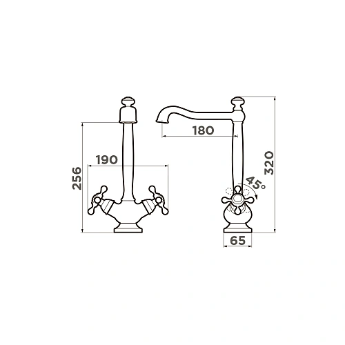 Смеситель для кухни Omoikiri Kagoshima-G OKAG-G-35 Смеситель для кухни Omoikiri Kagoshima-G OKAG-G-35