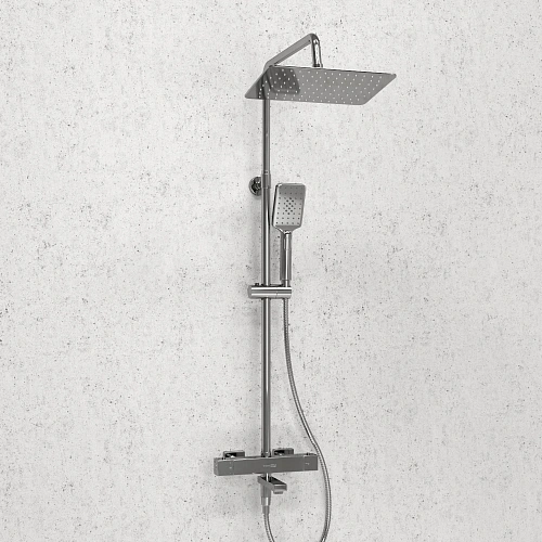 Душевая система WasserKRAFT A199.069.126.010.CH Thermo с термостатом хром Душевая система WasserKRAFT A199.069.126.010.CH Thermo с термостатом хром