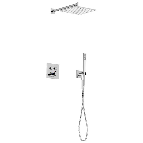 Душевая система Sancos Linn SC9022CH с термостатом, с внутренней частью, хром Душевая система Sancos Linn SC9022CH с термостатом, с внутренней частью, хром