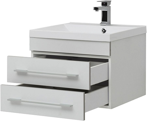 Тумба под раковину Aquanet Верона 58 New белый матовый 00272423 Тумба под раковину Aquanet Верона 58 New белый матовый 00272423