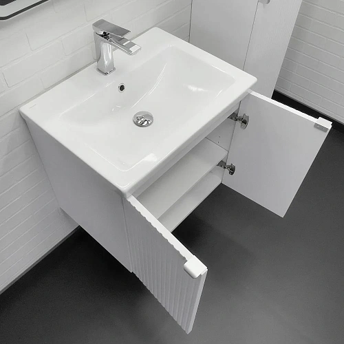 Тумба с раковиной Comforty Лима-60П 00-00019238 белый матовый раковина Como 60 Тумба с раковиной Comforty Лима-60П 00-00019238 белый матовый раковина Como 60