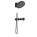 Душевая система Timo Saona SX-2329/03SM встраиваемая с термостатом черный Душевая система Timo Saona SX-2329/03SM встраиваемая с термостатом черный
