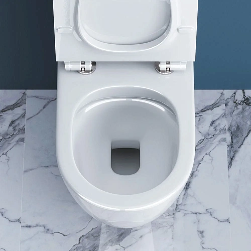 Унитаз напольный BelBagno SFERA-R BB2141CPR/ BB2111SC безободковый с сиденьем Унитаз напольный BelBagno SFERA-R BB2141CPR/ BB2111SC безободковый с сиденьем