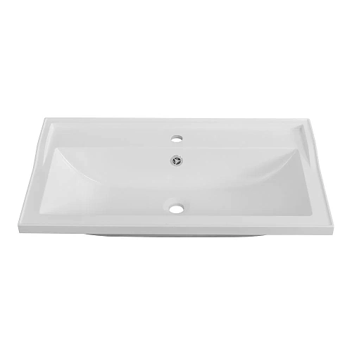 Раковина CEZARES CZR-800/450-LV-MR-FS белый матовый 1000x450 искусственный камень Раковина CEZARES CZR-800/450-LV-MR-FS белый матовый 1000x450 искусственный камень