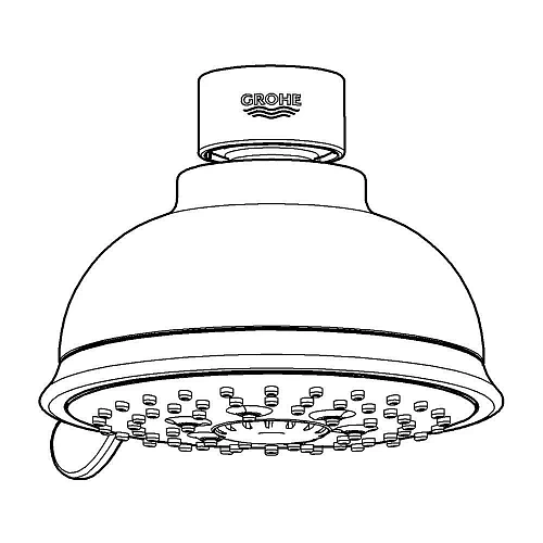 Верхний душ GROHE Tempesta New Rustic IV, 9,5 л/мин, хром (27610001) Верхний душ GROHE Tempesta New Rustic IV, 9,5 л/мин, хром (27610001)