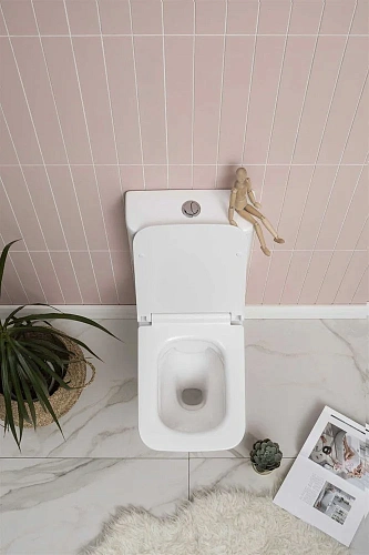 Чаша напольного унитаза Aquanet Rimless Cube-C CL-12248B с сиденьем Чаша напольного унитаза Aquanet Rimless Cube-C CL-12248B с сиденьем