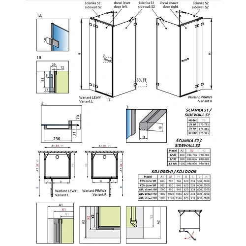 Душевая дверь Radaway Euphoria 383612-01R 61 см R Душевая дверь Radaway Euphoria 383612-01R 61 см R