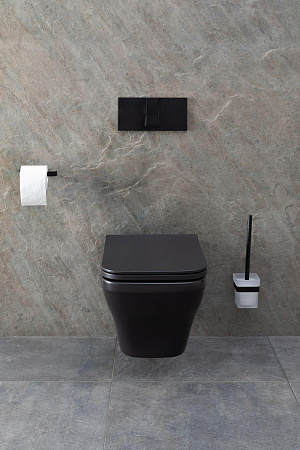 Унитаз подвесной Allen Brau Infinity 4.21011.31 с крышкой, черный матовый