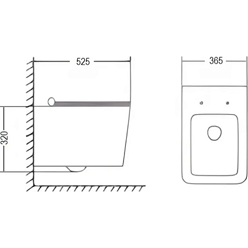 Унитаз подвесной Ceruttispa VIOLA Aria CT10583 Tornado безободковый белый, сиденье микролифт Унитаз подвесной Ceruttispa VIOLA Aria CT10583 Tornado безободковый белый, сиденье микролифт