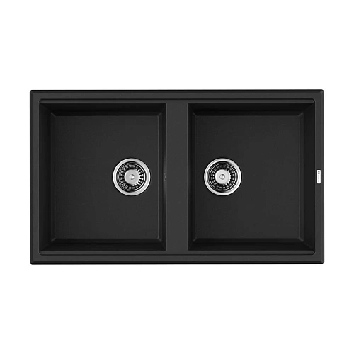 Кухонная мойка Omoikiri Tedori 86-2-BL Tetogranit/черный 4993924 Кухонная мойка Omoikiri Tedori 86-2-BL Tetogranit/черный 4993924