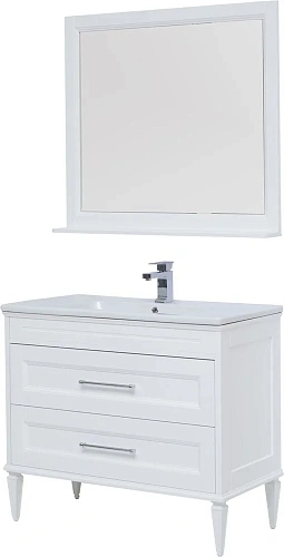 Комплект мебели Aquanet Бостон М 100 белый матовый 00210628 Комплект мебели Aquanet Бостон М 100 белый матовый 00210628