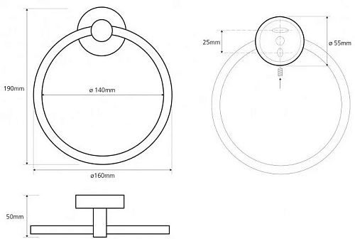 Полотенцедержатель Bemeta NEO 104104065 Полотенцедержатель Bemeta NEO 104104065