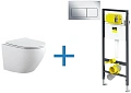 Комплект унитаза с инсталляцией Aquanet Rimless Cetus 2.0 W LX-1901 (инсталляция Viega Prevista Dry Cetus 2.0 W + 792824 Комплект унитаза с инсталляцией Aquanet Rimless Cetus 2.0 W LX-1901 (инсталляция Viega Prevista Dry Cetus 2.0 W + 792824