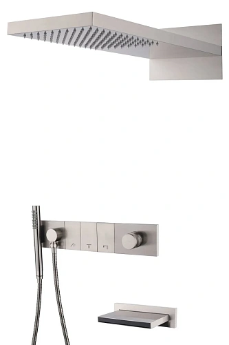 Душевая система Boheme ZODIAC Nikel Brush встраиваемая 132-2-NB Душевая система Boheme ZODIAC Nikel Brush встраиваемая 132-2-NB