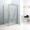 Душевой уголок CEZARES GIUBILEO-AH-1-120/90-SCORREVOLE-CP-G 120x90см стекло с узором, профиль золото Душевой уголок CEZARES GIUBILEO-AH-1-120/90-SCORREVOLE-CP-G 120x90см стекло с узором, профиль золото