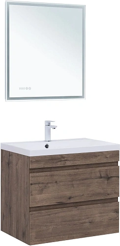 Тумба под раковину Aquanet Нота New 75 дуб веллингтон табак 00334192 подвесная Тумба под раковину Aquanet Нота New 75 дуб веллингтон табак 00334192 подвесная