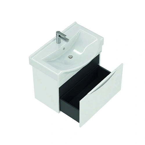 Тумба под раковину Onika Навиа 80 см 108067 подвесная, белая (для Беверли 80) Тумба под раковину Onika Навиа 80 см 108067 подвесная, белая (для Беверли 80)