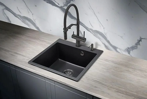 Смеситель для кухни Milacio Ultra 557 (MCU.557.TB) total black Смеситель для кухни Milacio Ultra 557 (MCU.557.TB) total black