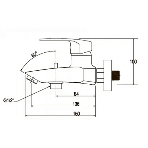 Комплект смесителей Kaiser Guss 6800К с душевой штангой и лейкой Комплект смесителей Kaiser Guss 6800К с душевой штангой и лейкой