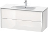 Картинка анонса товара «тумба под раковину duravit xsquare xs417402222 подвесная 121 см белая глянцевый»