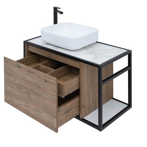 Тумба под раковину Aquanet Nova Lite Loft 75 L дуб рустикальный 00261658 Тумба под раковину Aquanet Nova Lite Loft 75 L дуб рустикальный 00261658