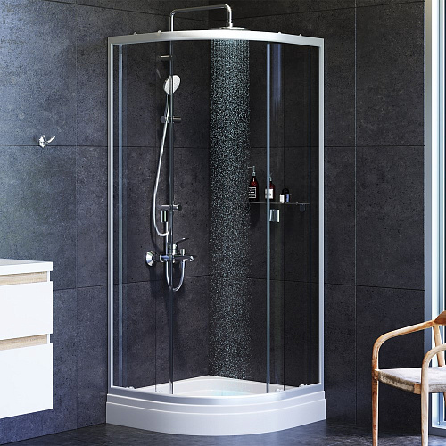 Душевой уголок AM.PM X-Joy Twin Slide W88G-205-080MT 80x80 без поддона, профиль матовый хром, стекло Душевой уголок AM.PM X-Joy Twin Slide W88G-205-080MT 80x80 без поддона, профиль матовый хром, стекло