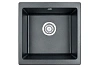 Кухонная мойка Granula 4451, ШВАРЦ (чёрный металлик), кварц 450х460