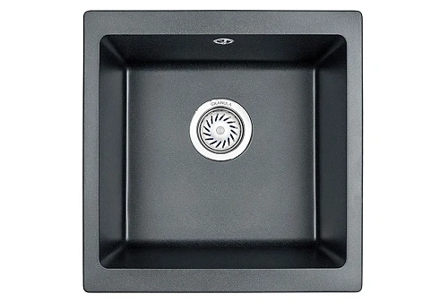 Кухонная мойка Granula 4451, ШВАРЦ (чёрный металлик), кварц 450х460 Кухонная мойка Granula 4451, ШВАРЦ (чёрный металлик), кварц 450х460