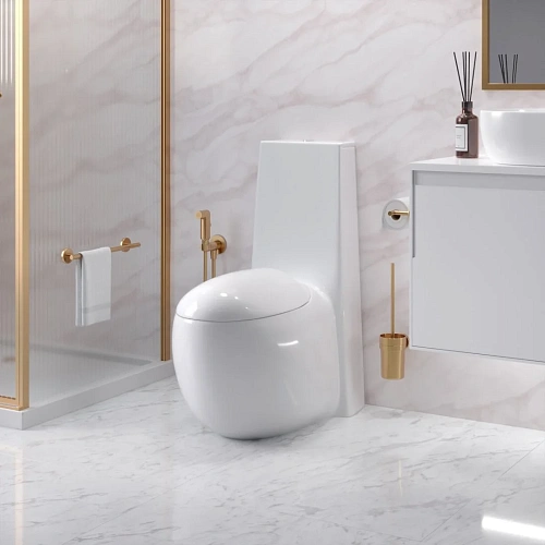 Унитаз напольный GROSSMAN GR-4424 Solis 690x420x880 моноблок с толстой крышкой Унитаз напольный GROSSMAN GR-4424 Solis 690x420x880 моноблок с толстой крышкой