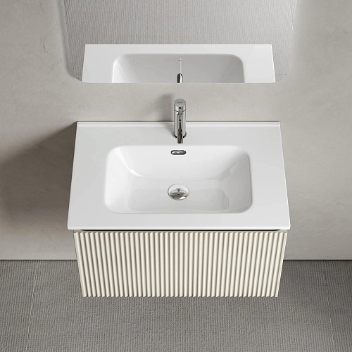 Тумба под раковину SANCOS Snob SNR1.070CE R 1.0 690х445х406 Beige Soft подвесная Тумба под раковину SANCOS Snob SNR1.070CE R 1.0 690х445х406 Beige Soft подвесная