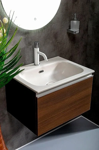 Тумба под раковину Armadi Art VALLESSI 60 Дуб темный матовый фактурный 837-060-D Тумба под раковину Armadi Art VALLESSI 60 Дуб темный матовый фактурный 837-060-D