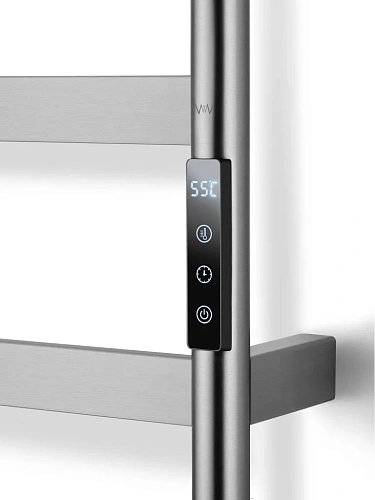 Полотенцесушитель электрический Wonzon & Woghand брашированный никель (WW-A204-BR) Полотенцесушитель электрический Wonzon & Woghand брашированный никель (WW-A204-BR)