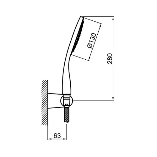 Душевой гарнитур Webert Comfort AC0764015 Душевой гарнитур Webert Comfort AC0764015