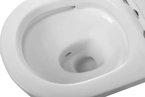 Унитаз подвесной CEZARES STYLUS-TOR CZR-6601-TH-TOR/SC безободковый с сиденьем и смывом TORNADO Унитаз подвесной CEZARES STYLUS-TOR CZR-6601-TH-TOR/SC безободковый с сиденьем и смывом TORNADO