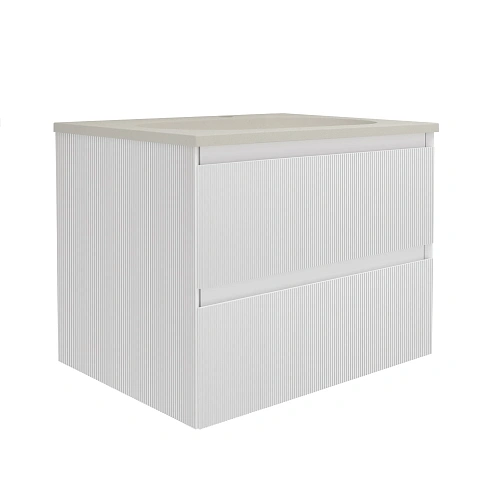 Тумба под раковину Vincea Welle 600 подвесная, белый матовый софт-тач Тумба под раковину Vincea Welle 600 подвесная, белый матовый софт-тач