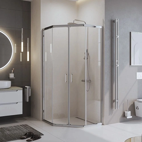 Душевой уголок BelBagno UNO-195-P-2-100-C-Cr 1000x1000 мм Душевой уголок BelBagno UNO-195-P-2-100-C-Cr 1000x1000 мм
