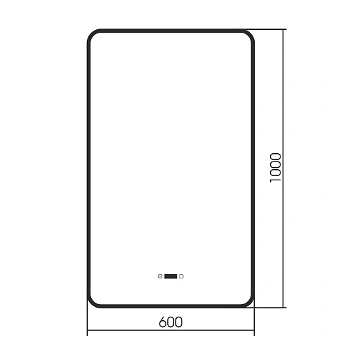 Зеркало ABBER See AG6114SWHB с подсветкой, бесконтактный выключатель, диммер, часы, подогрев, черный Зеркало ABBER See AG6114SWHB с подсветкой, бесконтактный выключатель, диммер, часы, подогрев, черный