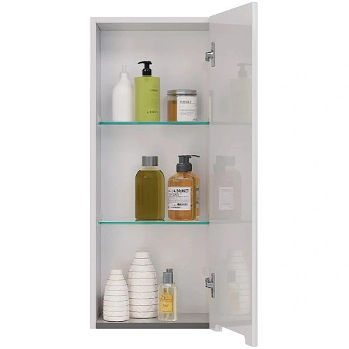 Шкаф Lemark BUNO 35 см подвесной, правый, серый/белый LM04B35PL Шкаф Lemark BUNO 35 см подвесной, правый, серый/белый LM04B35PL