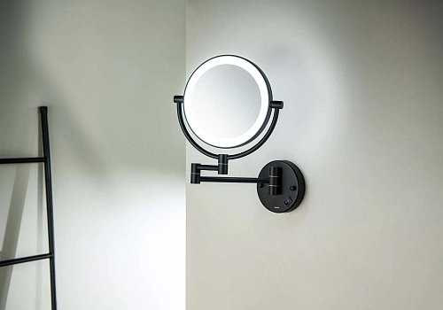 Зеркало косметическое Aquatek AQ4912MB черный матовый Зеркало косметическое Aquatek AQ4912MB черный матовый