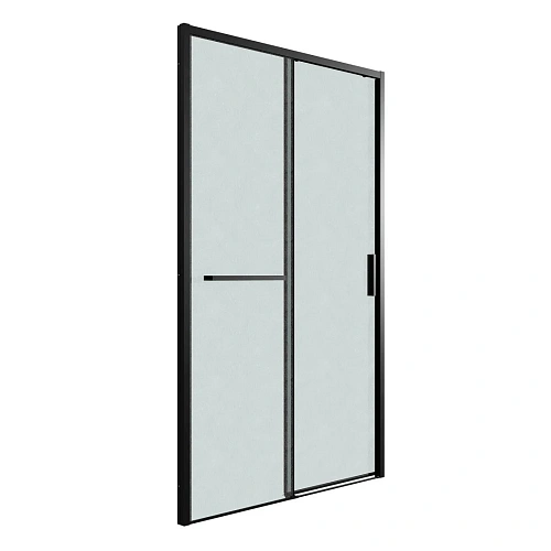 Душевая дверь GROSSMAN Style 100.K33.05.110.21.02 (110x195) черный матовый, стекло шиншилла Душевая дверь GROSSMAN Style 100.K33.05.110.21.02 (110x195) черный матовый, стекло шиншилла