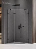 Душевой уголок NEW TRENDY AVEXA BLACK L 100x80x200 EXK-3881 черный