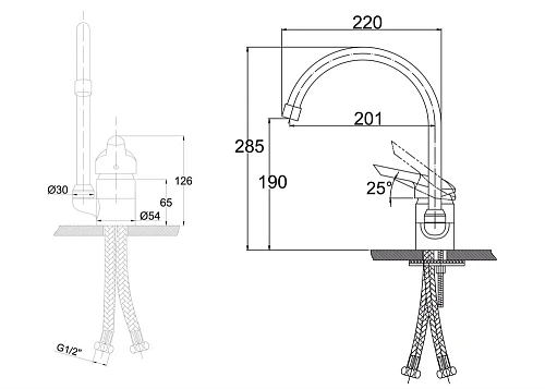 Смеситель для кухни Kaiser Athlete 19044-8 Sandbeige мрамор Смеситель для кухни Kaiser Athlete 19044-8 Sandbeige мрамор