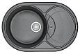 Кухонная мойка Granula 7801, ШВАРЦ (чёрный металлик) кухонная мойка, кварц 775х495 Кухонная мойка Granula 7801, ШВАРЦ (чёрный металлик) кухонная мойка, кварц 775х495